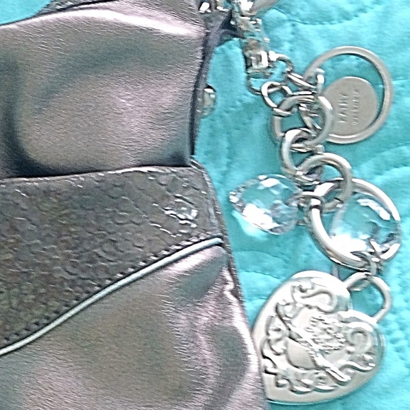 Kathy Van Zeeland Crossbody Bronze  Bag Heart NWOT - Picture 6 of 8